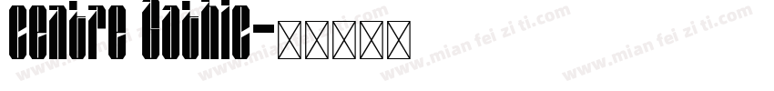 centre Gothic字体转换